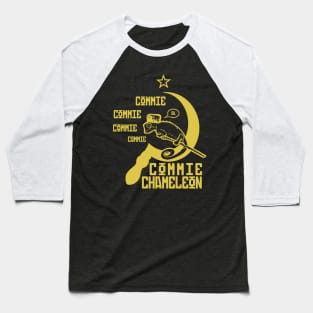 Commie Chameleon (Yellow) Baseball T-Shirt